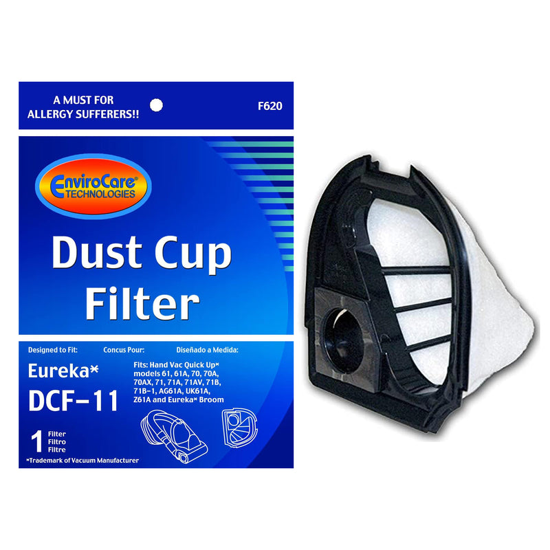 ENVIROCARE PREMIUM DUST CUP FILTERS FOR EUREKA DCF-11 UNITS