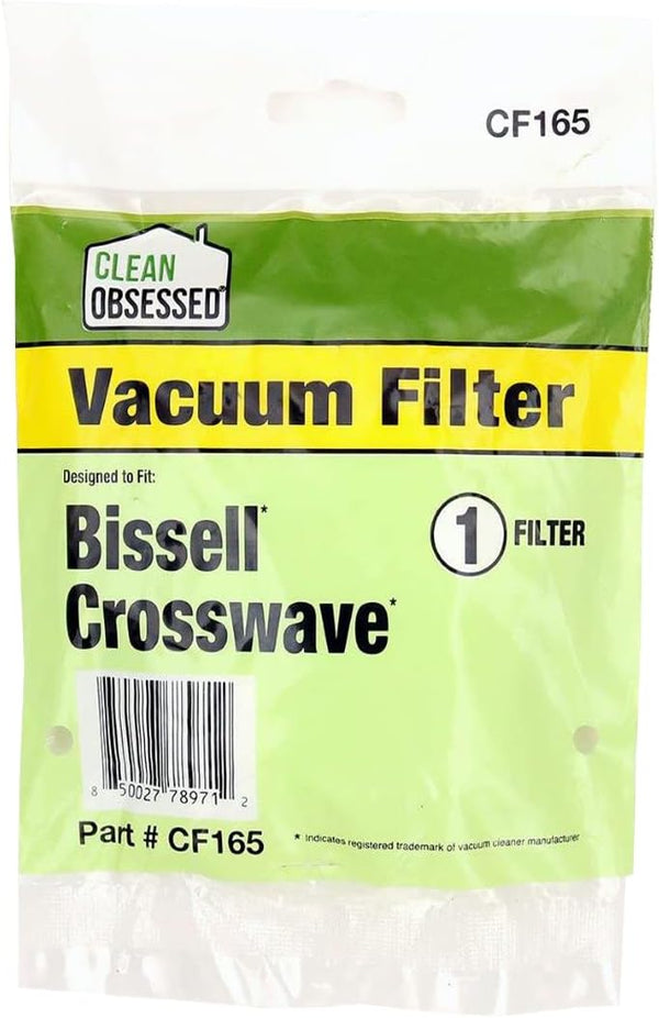 CLEAN OBSESSED REPLACEMENT VACUUM FILTER DESIGNED TO FIT BISSELL CROSSWAVE 1785, 2306, 2551 & 2554 SERIES