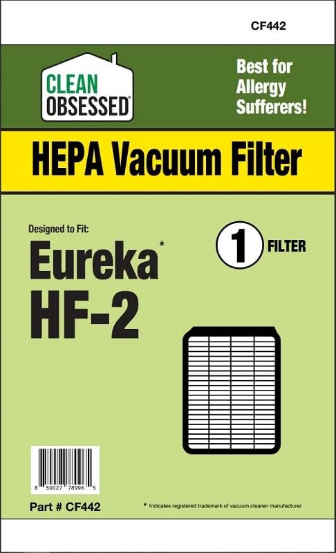 CLEAN OBSESSED REPLACEMENT HEPA VACUUM FILTER FOR EUREKA HF-2