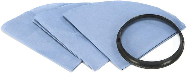 SHOP VAC FILTERS REUSABLE PAPER DISC, 3 FILTERS & 1 RING